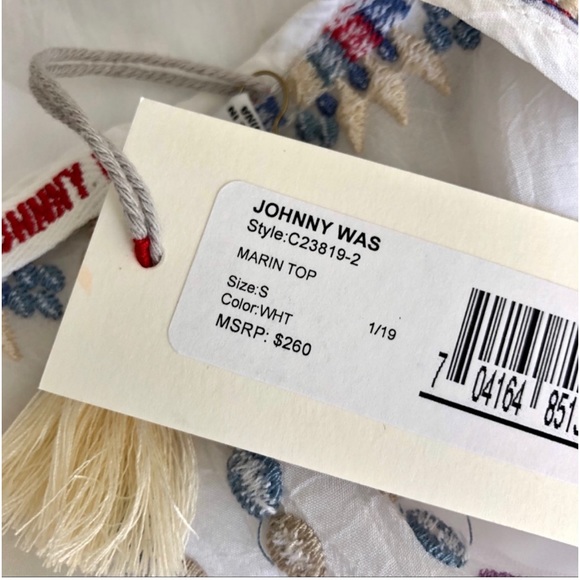 Johnny Was Marlin Embroidered Cotton
Tunic Top - Picture 9 of 10